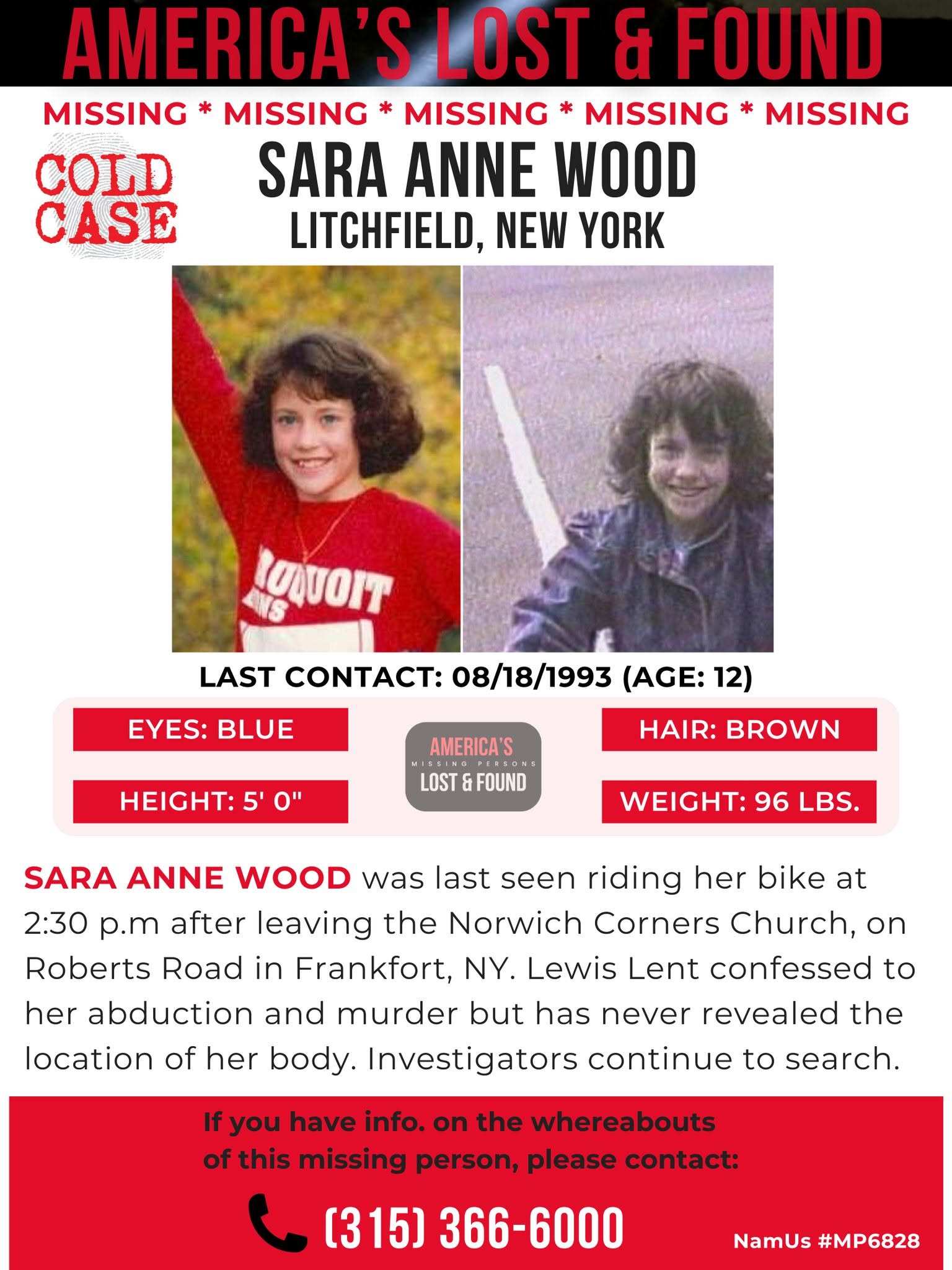 Case 6 missing-person flyer